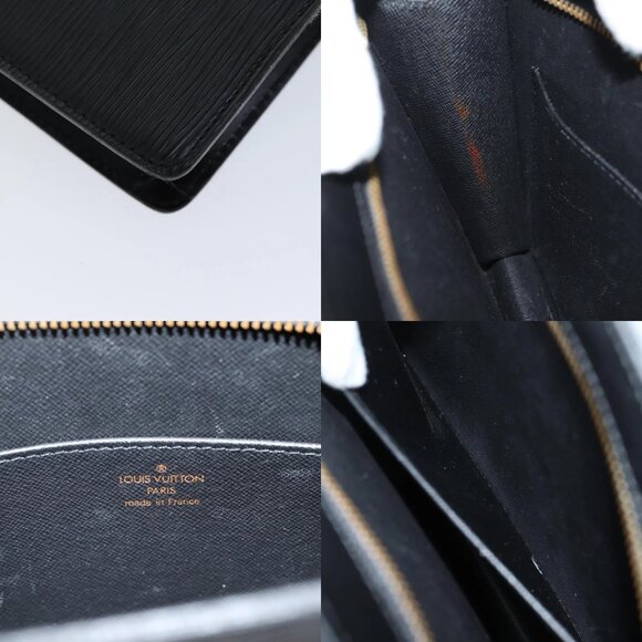 LOUIS VUITTON Epi Pochette Homme Clutch Bag Black M52522 LV Auth 70480 - Picture 16 of 16